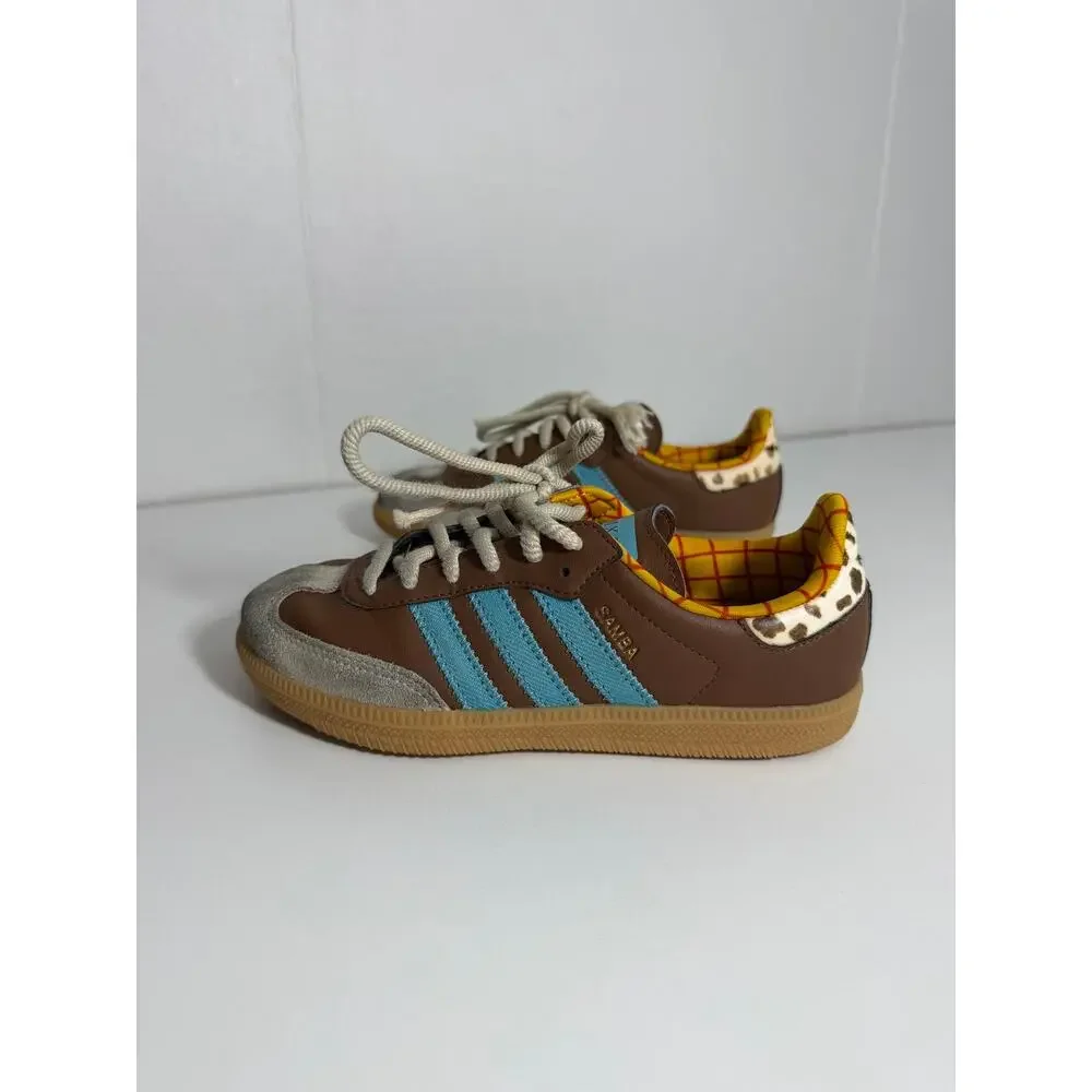Adidas Toy Story Sambas Sneakers Lace Up Woody Size 1Y